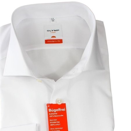 OLYMP LUXOR Hemd modern fit langer ohne Arm extra uni Brusttasc 70cm