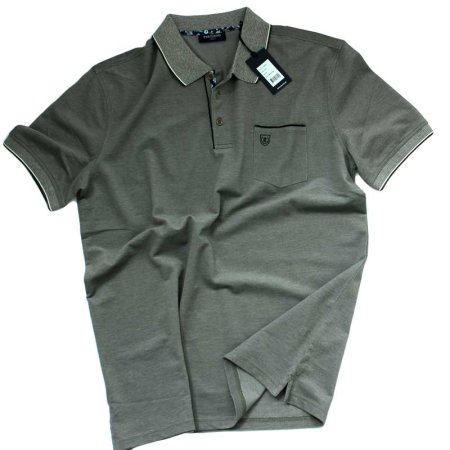 PRE END polo shirt with collar, half sleeve with chest pocket