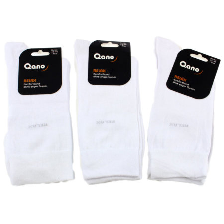 3 Paires Qano – Chaussettes homme « RELAX » avec ceinture