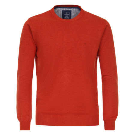 Mens sweater, round neck, REDMOND brand, 100% pure cotton